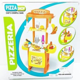 COZINHA INFANTIL KIT COM PIZZARIA E HAMBURGUEIRA 24 PEÇAS COMPLETA PIZZAIOLO BRINQUEDO EDUCATIVO - 4