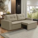 Ver imagem 2 de Sofá Retrátil 2 Lugares 1,80m Lara Suede Bege Rover & Beato