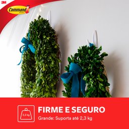Gancho Suporte Grande Adesivo Command 3m Suporta até 2,3kg - 4