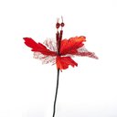 Ver imagem 2 de Kit 4 Flor Vermelha Decoração Natal Artificial Glitter 29cm