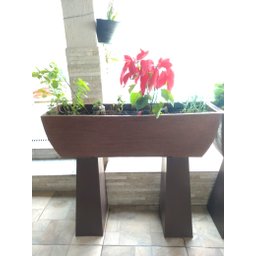 Vaso Planta 100x30 Jardineira Floreira Suporte Polietileno BGPLASTICOS V5100S FERRUGEM 017 - 4