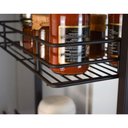Ver imagem 4 de Coluna Deslizante Aramada Armário 4 Bandejas 25x47x152cm Aço Carbono Preto Masutti Copat