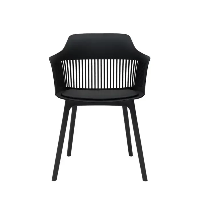 Ver imagem 3 de Kit 05 Cadeiras Marcela Preta Sala Cozinha Jantar Preto