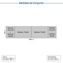 Ver imagem 4 de Guarda Roupa 6 Módulos 6 Portas 6 Gavetas Frame CabeCasa MadeiraOriginals