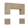 Guarda Roupa 6 Módulos 6 Portas 6 Gavetas Frame CabeCasa MadeiraOriginals - 12