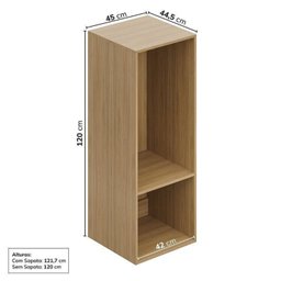 Guarda Roupa 6 Módulos 6 Portas 6 Gavetas Frame Cabecasa MadeiraMadeira   - 9