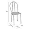 Kit 6 Cadeiras para Cozinha sem a Mesa de Ferro Cromo 004 4 Pc - 3