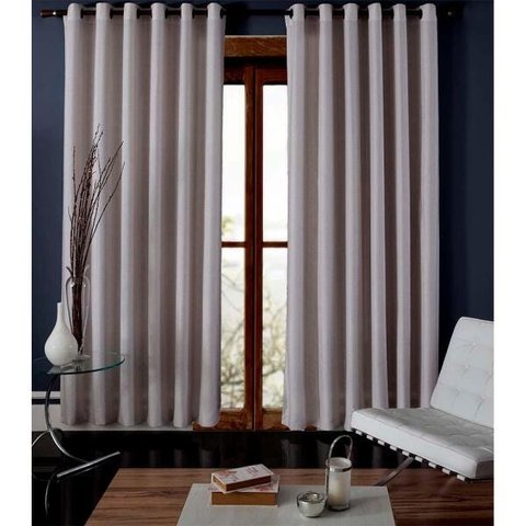 Cortina Madras 0009 Bege 1,70X2,60M - BecaDecor