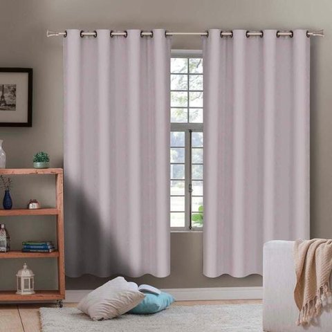 Cortina Veneza 8110 Cinza 1,70X2,60M - BecaDecor