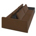 Ver imagem 7 de Sofá Ilha 2 Lugares Living 232cm Modulado Sala Lary Veludo/pu Pto K01 - D’Rossi