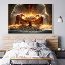 Ver imagem 1 de Quadro Decorativo Jesus Pão Ceia Sala Quarto Casa Escritório