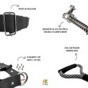 Ver imagem 2 de Conjunto Peitoral, Guia e Cinto para Cachorro - Tamanho Gg - Modelo Preto