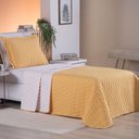 Ver imagem 3 de Cobre Leito Solteiro Cristal Percal 200 Fios Bordado 2 Peças - Amarelo To Decorando
