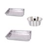 Kit Formas 3 Peças - 1 Forma Retangular N1 - 1 Forma Retangular N2 - 1 Forma Redonda Pudim 22cm - 1