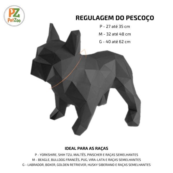 Conjunto coleira, peitoral guia e cinto para cachorro - Tamanho Pequeno - Modelo Blue - 5