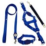 Conjunto coleira, peitoral, guia e cinto para cachorro - Tamanho Médio - Modelo Blue - 1