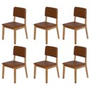 Ver imagem 1 de Kit 6 Cadeiras para Sala de Jantar Estofada Nili Yescasa