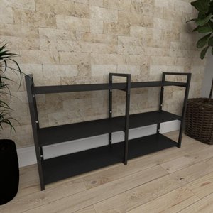 Aparador Suspenso Industrial Preto – Prateleira Estilosa para Quarto ou Sala