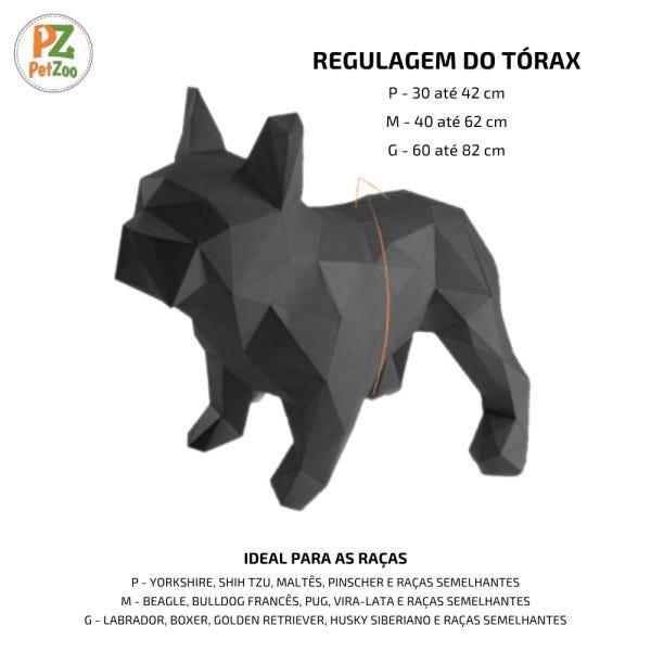 Conjunto coleira,peitoral, guia e cinto para cachorro - Tamanho Grande - Modelo Red - 6