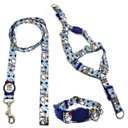 Ver imagem 1 de Conjunto Coleira, Peitoral, Guia e Cinto para Cachorro - Tamanho Médio - Modelo Thunder