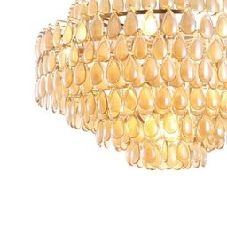 Lustre de Vidro Odeon 48cmx78cm Bella Iluminação - 3