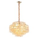 Ver imagem 1 de Lustre de Vidro Odeon 42cmx60cm Bella Iluminação