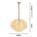 Ver imagem 3 de Lustre de Vidro Odeon 42cmx60cm Bella Iluminação