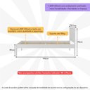 Ver imagem 3 de Cama de Solteiro para Colchão 88 X 188 Cm Multimóveis Cr35253 Branco