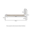 Ver imagem 4 de Cama de Solteiro para Colchão 88 X 188 Cm Multimóveis Cr35253 Branco