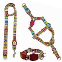 Ver imagem 1 de Conjunto Coleira, Peitoral e Guia para Cachorro - Tamanho Pequeno - Modelo Afrika