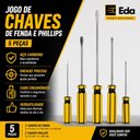 Ver imagem 6 de Jogo Chave de Fenda Philips Kit 5 Pecas Aço Eletricista Ferramenta Multiuso Reparos Manutencao Ofici