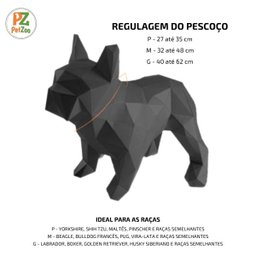 Conjunto coleira, peitoral e guia para cachorro - Tamanho Médio - Modelo Melancia - 6