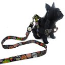 Ver imagem 3 de Conjunto Coleira, Peitoral e Guia para Cachorro - Tamanho Médio - Modelo Mexicano