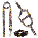 Ver imagem 1 de Conjunto Coleira, Peitoral e Guia para Cachorro - Tamanho Médio - Modelo Mexicano