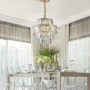 Ver imagem 2 de Pendente de Cristal Hera 49cmx48cm Bella Iluminação