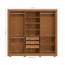 Ver imagem 4 de Guarda Roupa Roupeiro Casal com 6 Portas e 3 Gavetas Cb04m569 Kappesberg