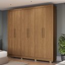 Ver imagem 1 de Guarda Roupa Roupeiro Casal com 6 Portas e 3 Gavetas Cb04m569 Kappesberg