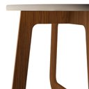 Ver imagem 5 de Mesa Centro Redonda 65cm para Sala Mdf Rexxar Cedro/off A09 - Mpozenato