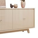 Ver imagem 2 de Buffet Aparador Soleil 4 Portas 2 Prateleiras MDF-MDP Off White Mabe Magazine