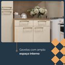Ver imagem 7 de Cozinha (com Balcão) 8 Portas 2 Portas de Vidro 2 Gavetas Nala Plus Freijo/soft - Ssx Multicoisas