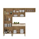 Ver imagem 3 de Cozinha (com Balcão) 8 Portas 2 Portas de Vidro 2 Gavetas Nala Plus Freijo/soft - Ssx Multicoisas