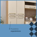 Ver imagem 5 de Cozinha (com Balcão) 8 Portas 2 Portas de Vidro 2 Gavetas Nala Plus Freijo/soft - Ssx Multicoisas