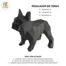 Conjunto peitoral e guia para cachorro - Tamanho Pequeno - Modelo Listrado Preto - 6