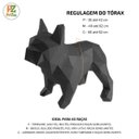 Ver imagem 4 de Conjunto Peitoral e Guia para Cachorro - Tamanho Médio - Modelo Listrado Preto
