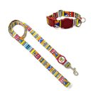 Ver imagem 1 de Conjunto Coleira e Guia para Cachorro - Tamanho Pequeno - Modelo Afrika