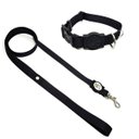 Ver imagem 1 de Conjunto Coleira e Guia para Cachorro - Tamanho Pequeno - Modelo Black