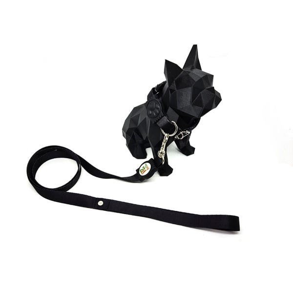 Conjunto coleira e guia para cachorro - Tamanho Grande - Modelo Black - 2