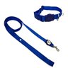 Conjunto coleira e guia para cachorro - Tamanho Pequeno - Modelo Blue - 1