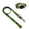 Conjunto coleira e guia para cachorro - Tamanho Médio - Modelo Exercito - 1