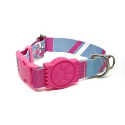 Conjunto coleira e guia para cachorro - Tamanho Pequeno - Modelo Flamingo - 3